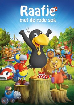 Raafje met de rode sok - poster