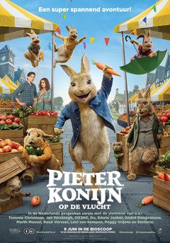 Pieter Konijn op de vlucht - poster