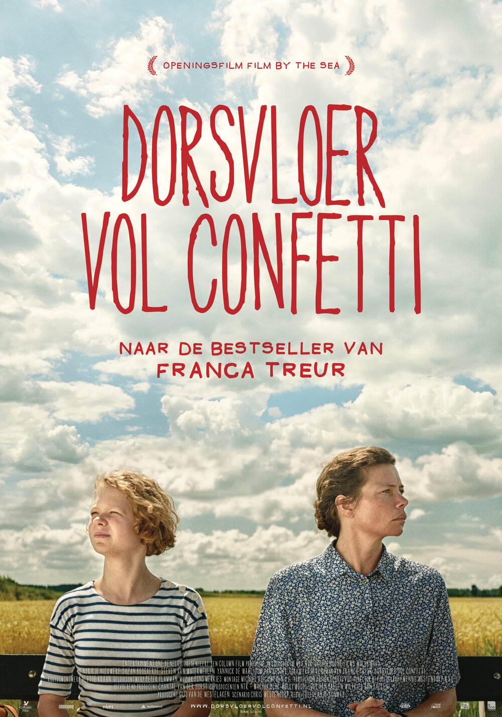 Dorsvloer vol confetti - still