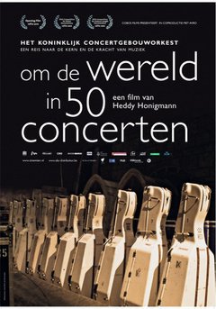 Om de wereld in 50 concerten - poster